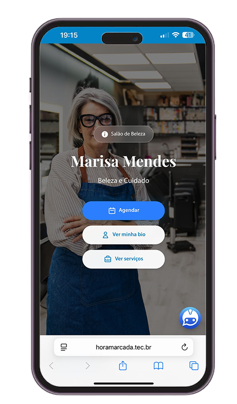 Etapa 3 - Cliente abre o Smart Site e faz agendamentos